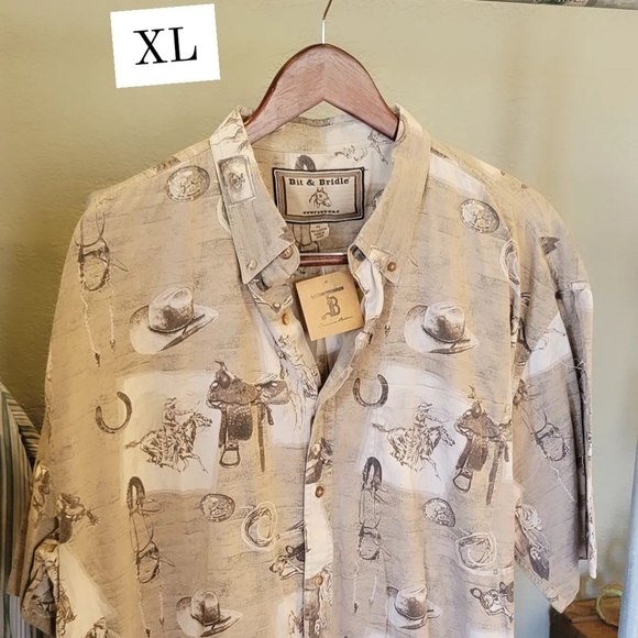 Western Graphic Button Up - Picture 1 of 2